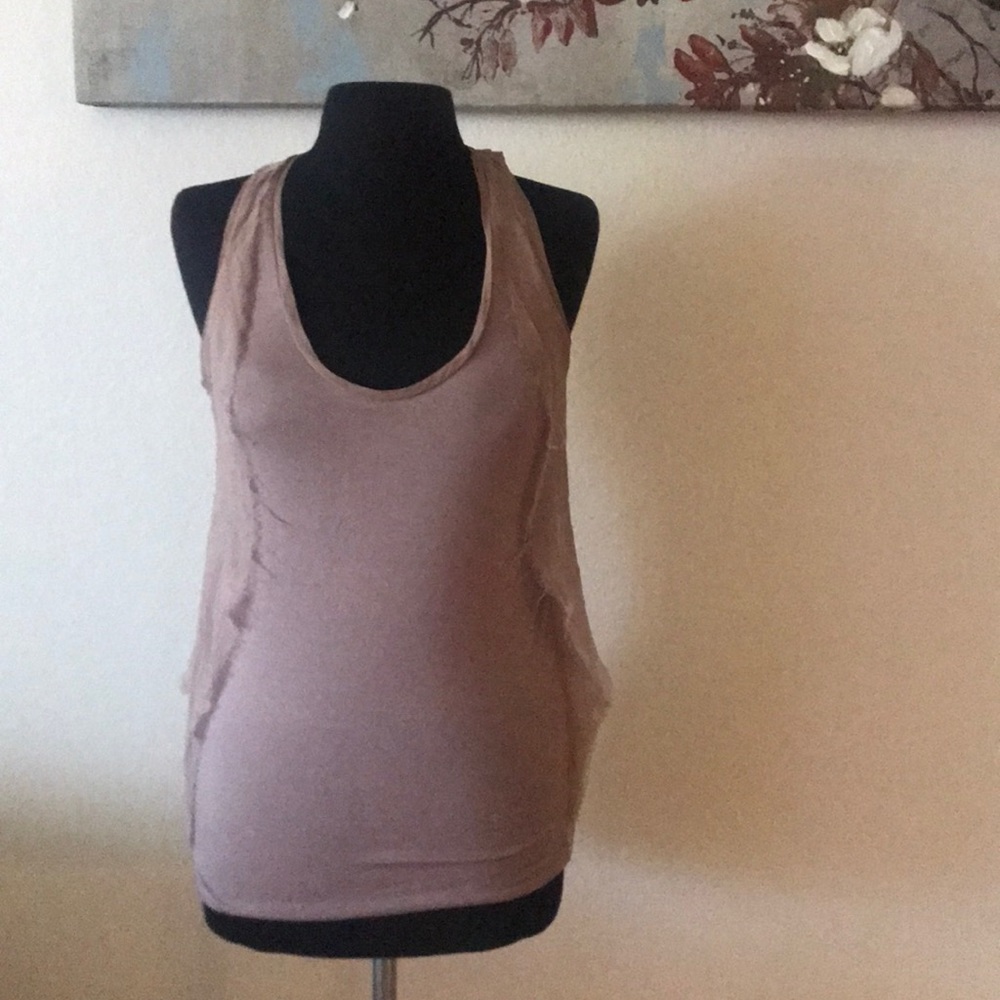 Bebe fancy tank top in nude Size XS